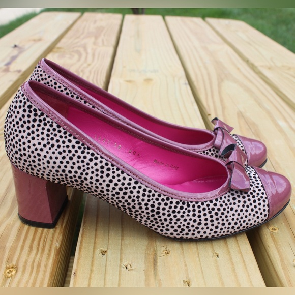 Le Babe Women’s Multi Color Bow Pump Sz 38 (US 7) - Picture 2 of 9